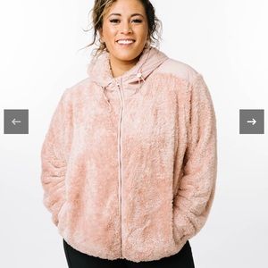 Blush ZYIA Sherpa jacket